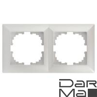 Рамка 2-постовая ЭРА Intro Solo перламутровый 4-502-06 Б0053995