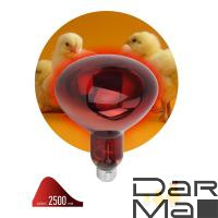 Лампа инфракрасная ЭРА E27 150 Вт для обогрева животных и освещения ИКЗК 230-150 R127 Б0055441