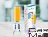 Лампа светодиодная филаментная Ambrella light G9 3W 6400K прозрачная 204522