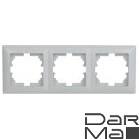 Рамка 3-постовая ЭРА Intro Solo белый 4-503-01 Б0043417