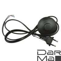 Шнур сетевой с вилкой и выключателем Uniel UCX-C20/02A-170 Black UL-00004435