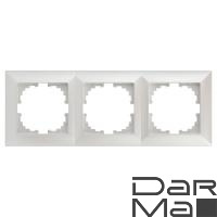 Рамка 3-постовая ЭРА Intro Solo перламутровый 4-503-06 Б0053996