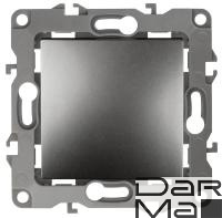 Кнопка ЭРА 12 10AX 250V графит 12-1111-12 Б0047836