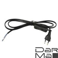 Шнур сетевой с вилкой и выключателем Uniel UCX-C11/02A-170 Black UL-00004432