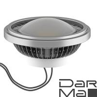 Лампа светодиодная Lightstar LED AR111 12W 4000K полусфера серебро 932144