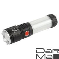 Ручной светодиодный фонарь ЭРА Армия России Тайфун аккумуляторный 163х38 350 лм MA-703 Б0052320