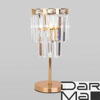 Настольная лампа Eurosvet Elegante 01136/1 золото/прозрачный хрусталь Strotskis