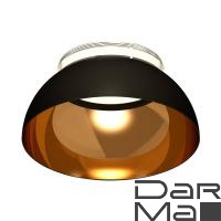 Насадка передняя Ambrella light DIY Spot SBK/PYG/CL черный песок/золото желтое полированное/прозрачный N8145