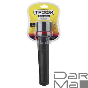 Ручной светодиодный фонарь ЭРА Трофи от батареек 255х65 54 лм TR3D Б0019830