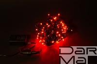 Гирлянда LED ""Стринг Лайт"", 10м Красная, 8,8W, 100LED (шаг 10см ), соед. До 10 шт F-SL-010-R "