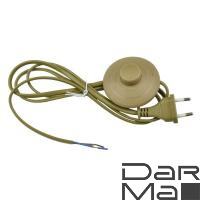 Шнур сетевой с вилкой и выключателем Uniel UCX-C20/02A-170 Brown UL-00004436