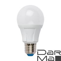 Лампа светодиодная диммируемая Uniel E27 12W 3000K матовая LED-A60 12W/3000K/E27/FR/DIM PLP01WH UL-00004290