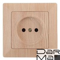 Розетка ЭРА Intro Solo 2P 16A 250V дерево 4-201-11 Б0043311