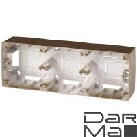 Коробка для накладного монтажа 3-постовая ЭРА 12 12-6103-13 Б0043187