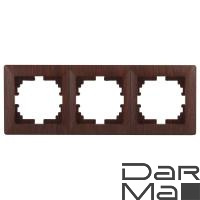 Рамка 3-постовая ЭРА Intro Solo венге 4-503-10 Б0043422