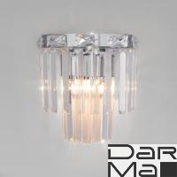 Настенный светильник Eurosvet Elegante 10130/1 хром/прозрачный хрусталь Strotskis