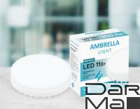 Лампа светодиодная Ambrella light GX53 11W 6400K белая 253216