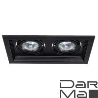 Встраиваемый светильник Arte Lamp Canis A6661PL-2BK