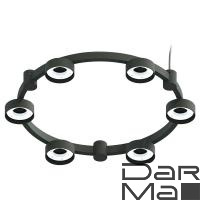 Корпус подвесной люстры Ambrella light DIY Spot Techno Ring SBK черный песок C9232