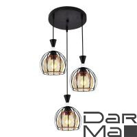 Подвесная люстра Reluce 03061-0.9-03 BK+GOLD