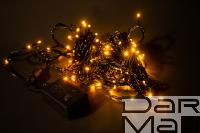 Гирлянда LED ""Стринг Лайт"", 10м Желтая, 8,8W, 100LED (шаг 10см ), соед. До 10 шт F-SL-010-Y  "