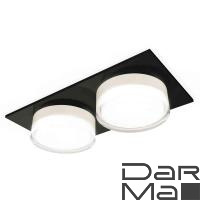 Комплект встраиваемого светильника Ambrella light Techno Spot XC7636043 SBK/FR/CL черный песок/белый матовый/прозрачный (C7636, N7160)