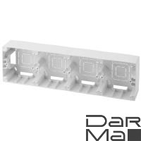 Коробка для накладного монтажа 4-постовая ЭРА 12 12-6104-01 Б0043190