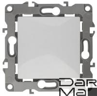 Кнопка ЭРА 12 10AX 250V белый 12-1111-01 Б0047830