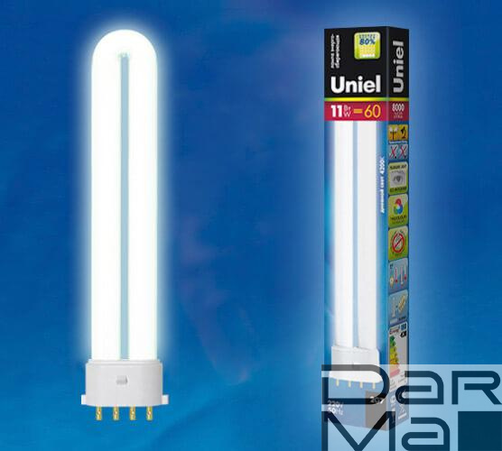 Лампа энергосберегающая Uniel 2G7 11W 4000K матовая ESL-PL-11/4000/2G7 05936