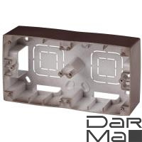 Коробка для накладного монтажа 2-постовая ЭРА 12 12-6102-13 Б0043177