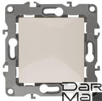 Кнопка ЭРА 12 10AX 250V слоновая кость 12-1111-02 Б0047831