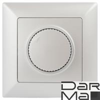 Диммер поворотный ЭРА Intro Solo 600W перламутровый 4-401-06 Б0053710