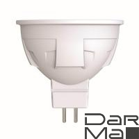 Лампа светодиодная диммируемая Uniel GU5.3 6W 4000K матовая LED-JCDR 6W/NW/GU5.3/FR/DIM PLP01WH UL-00003989