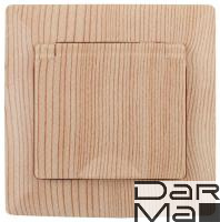 Розетка ЭРА Intro Solo Schuko 2P+E 16A 250V с крышкой дерево 4-203-11 Б0043325