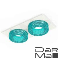 Комплект встраиваемого светильника Ambrella light Techno Spot XC7635023 SWH/BL белый песок/голубой (C7635, N7194)