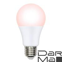 Лампа светодиодная диммируемая для птиц Uniel E27 9W LED-A60-9W/SCEP/E27/FR/DIM IP65 PLO65WH UL-00003189
