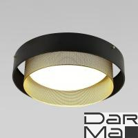 Потолочный светодиодный светильник Eurosvet Imperio 90286/1 черный/золото Smart