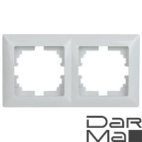 Рамка 2-постовая ЭРА Intro Solo белый 4-502-01 Б0043410
