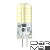 Лампа светодиодная Uniel G4 3W 3000K прозрачная LED-JC-12/3W/3000K/G4/CL SIZ05TR UL-00010366
