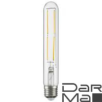 Лампа светодиодная филаментная Lightstar LED Filament E27 6W 4000K трубчатая прозрачная 933904