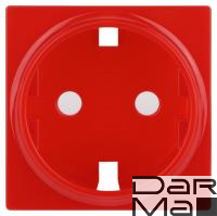 Лицевая панель ЭРА розетки красный 12-6301-23 Б0052668