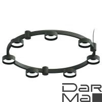 Корпус подвесной люстры Ambrella light DIY Spot Techno Ring SBK черный песок C9238