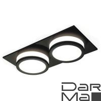 Комплект встраиваемого светильника Ambrella light Techno Spot XC7636041 SBK/FR черный песок/белый матовый (C7636, N7121)