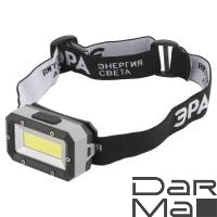 Налобный светодиодный фонарь ЭРА Шторм от батареек 30х30х63 320 лм GB-708 Б0052750