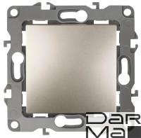 Кнопка ЭРА 12 10AX 250V шампань 12-1111-04 Б0047833