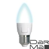 Лампа светодиодная диммируемая Uniel E27 7W 4000K матовая LED-C37 7W/4000K/E27/FR/DIM PLP01WH UL-00004295