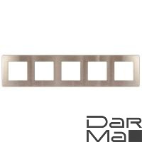 Рамка 5-постовая ЭРА 12 сатин шампань 12-5105-04 Б0052542