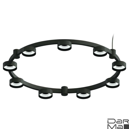 Корпус подвесной люстры Ambrella light DIY Spot Techno Ring SBK черный песок C9242