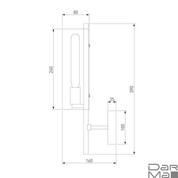 Бра Eurosvet Trompeta 70144/1 хром