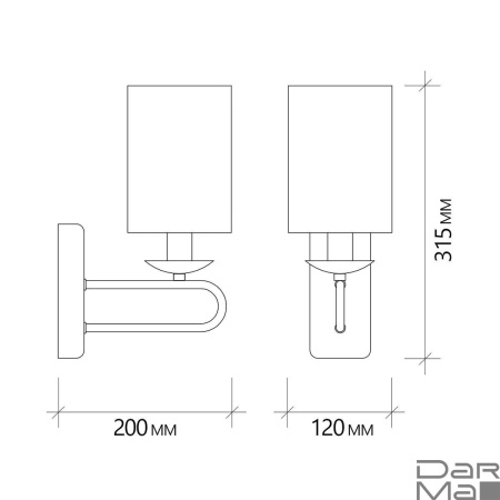 Бра Escada Eclipse 10166/1A Brass